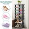 Costway Patented 7-Tier Dual Shoe Rack Practical Free Standing Shelves Storage Shelves Concise